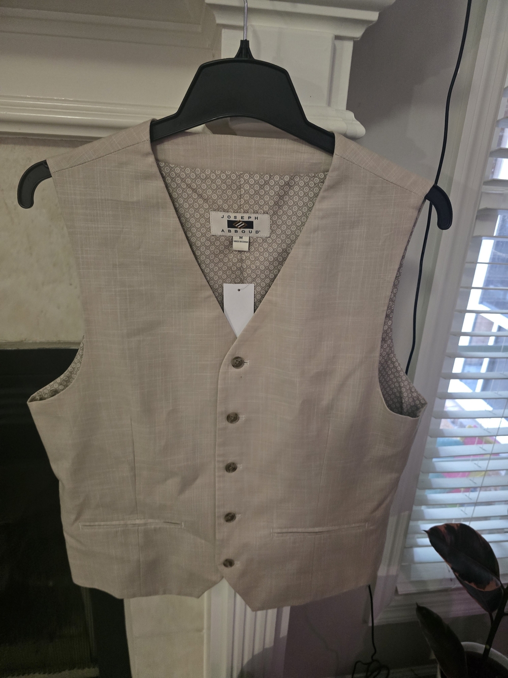 Joseph Abboud Light Beige Men's Vest